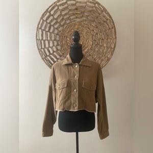 Windsor Tan Cropped Jacket